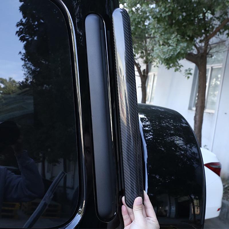 Tantan Fibră de Carbon Ventilație Laterală Spate Ornament Stâlp C pentru Mercedes-Benz G500 - Fibră de Carbon Reală Mod Exterior.