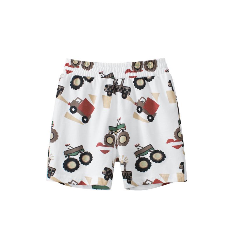 27Kids Cartoon Car Baby Boy Shorts - Breathable, Lightweight Children's Pants