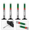 2/5/10Pcs Car Tyre Tire Tread Depth Gauge Meter Auto Tire Wear Detection Measuring Tool 25mm Car Tyre Measuring Pen