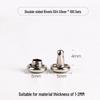 4-12mm DIY Metal Double-Sided Cap Rivet - Decorative Shoe Repair Accessory