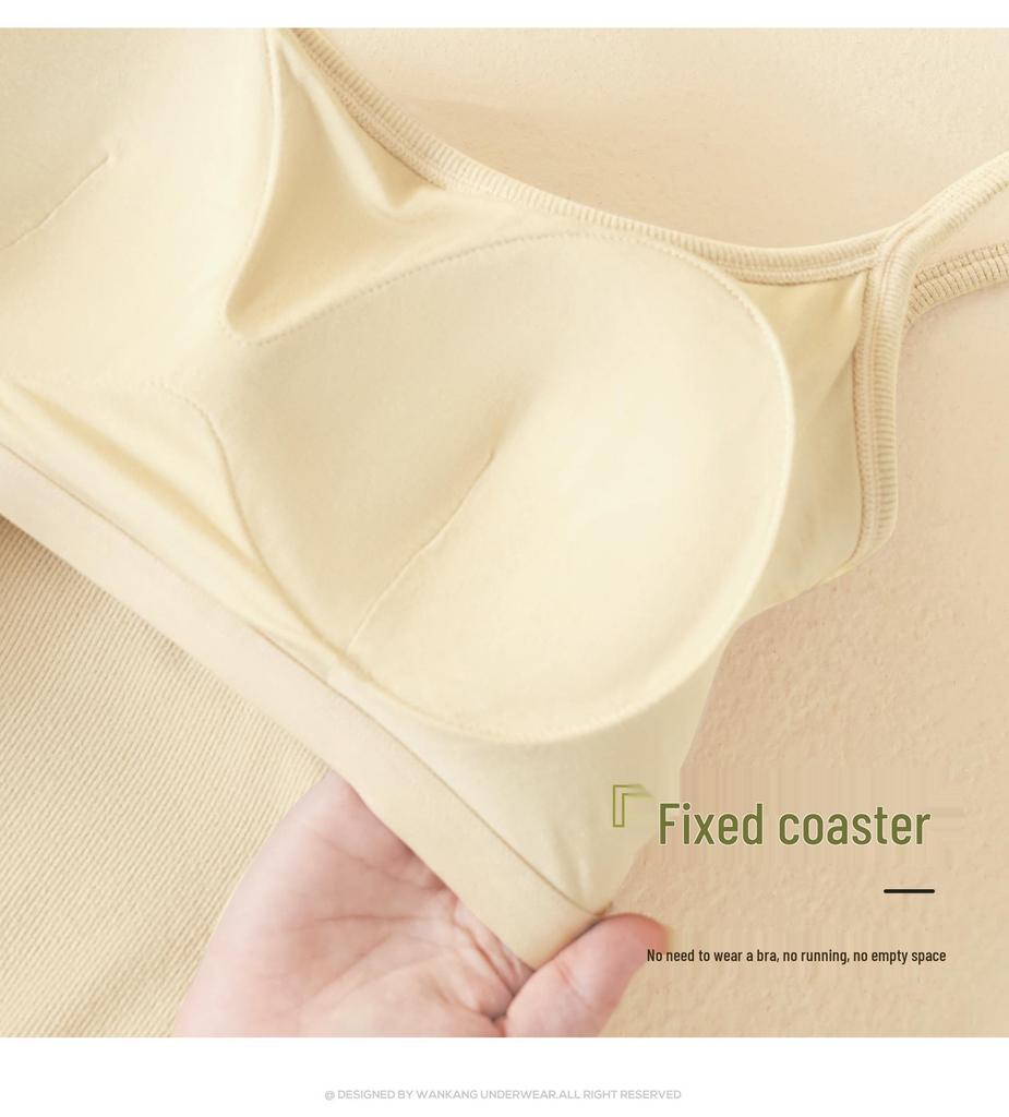 Women's Sling Vest with Chest Pads - Versatile One-Piece Bra Top