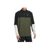 Nike Club Dri-Fit Golf Logo Pattern Polo Loose Quick-Dry Long Sleeve Golf Shirt Men Tops Black Khaki-Green Light-Bone FQ1156-010