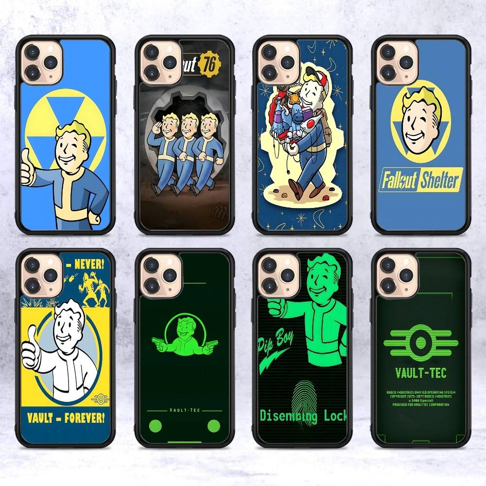 S-Shelter Games F-FalloutS Phone Case Silicone PC+TPU For IPhone 11 12 13 14 15 16 17 Plus Pro Max Cover