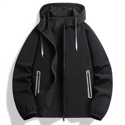 Mantel Herren Übergröße Herren Casual Kapuzenjacke