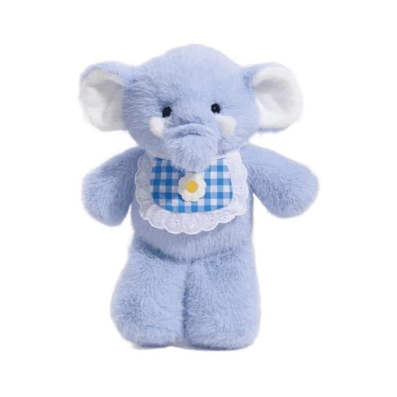 Elephant Bib Bear Rabbit Fox Plush Toy Stuffed Animal Doll Decoration Bedroom