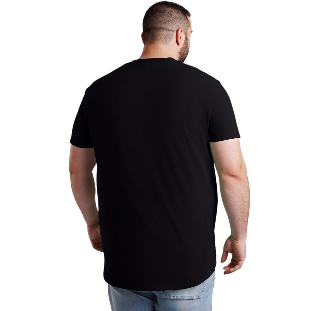 Men's Large-sized Short-sleeved T-shirt In Solid Color Is Versatile And Casual