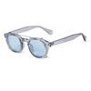 Vintage Rivet Tortoise Small Round Blue Light Glasses Men Women Classic Clip on Sunglasses PS22713