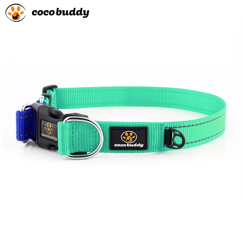 

Nylon Double D Buckle Anti-Shedding & Explosion-Proof Dog Collar for All Sizes including Teddy & Husky Small смарагдовий/зелений