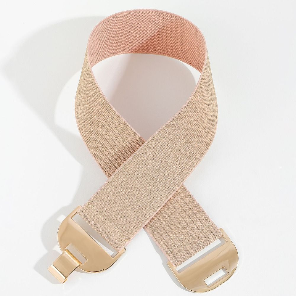 Luxury Design Elastic Waistbands Trendy Brand Stretch Cummerbunds Versatile Bohemian Woven Belts