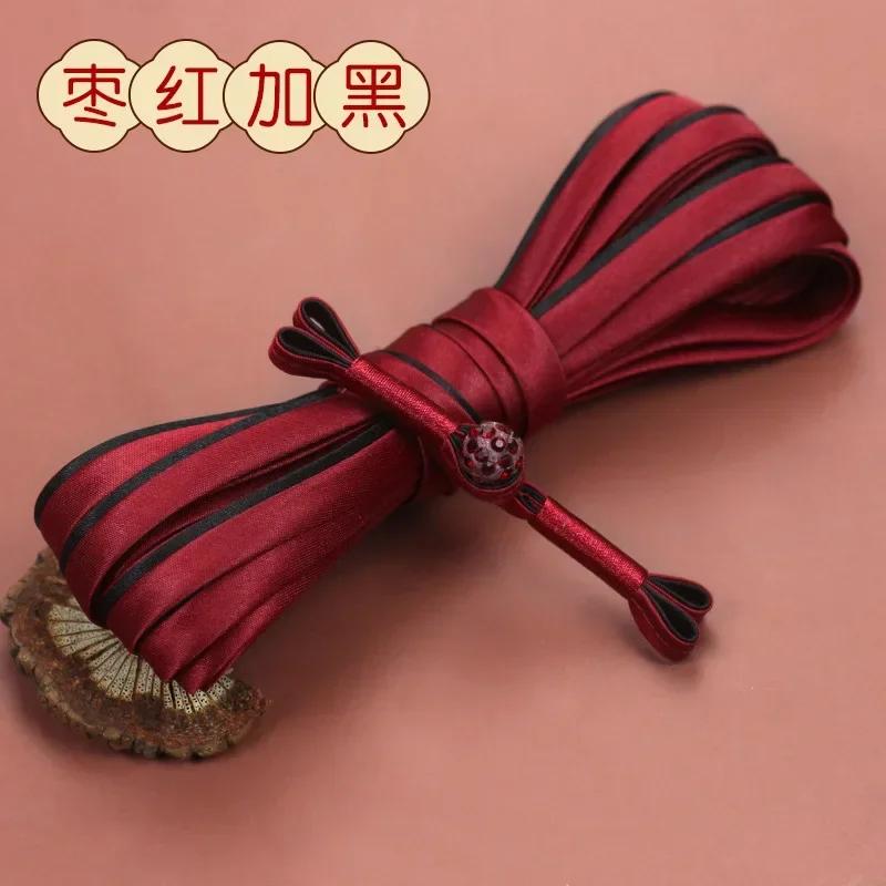 5 Paia Bottoni Nodo Cinese in Tessuto Fatti a Mano Chiusura per Cheongsam Abito Tang Bottoni a Strisce Retrò per Collo Decorativi