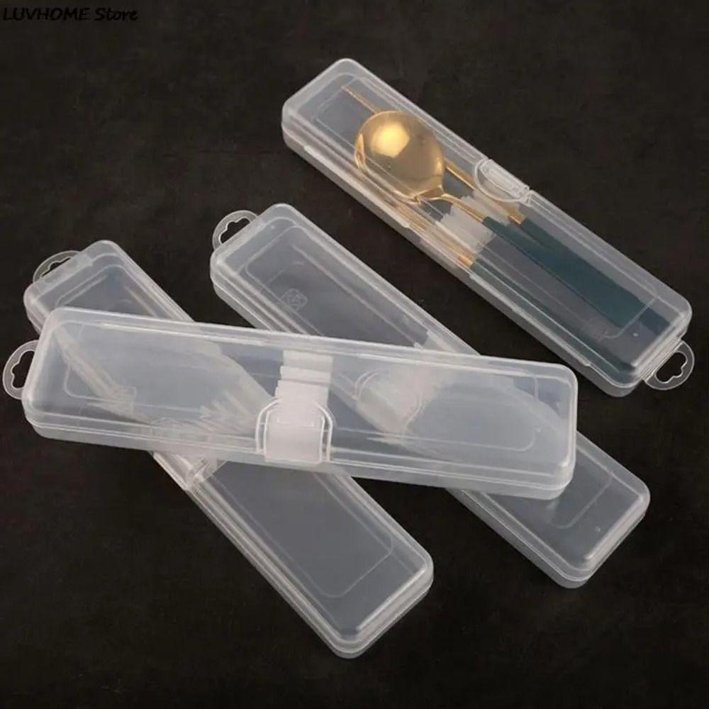 with Snap Makeup Brush Box Transparent Storage Box Multifunctional Stationery Organizer