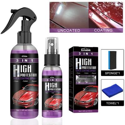 30ml/100ml Keramický náter v spreji na auto 3 v 1 Nano keramický náter na auto Leštiaci nástrekový vosk Odstraňovač škrabancov na laku auta