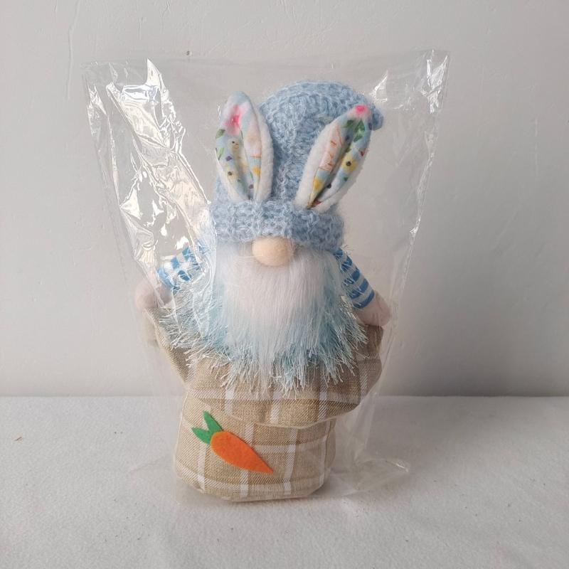 1pair Colorful Easter Rabbit Gnomes Figurine Unique Style for Festive Celebrations Spring Celebrations Home Indoor Decor