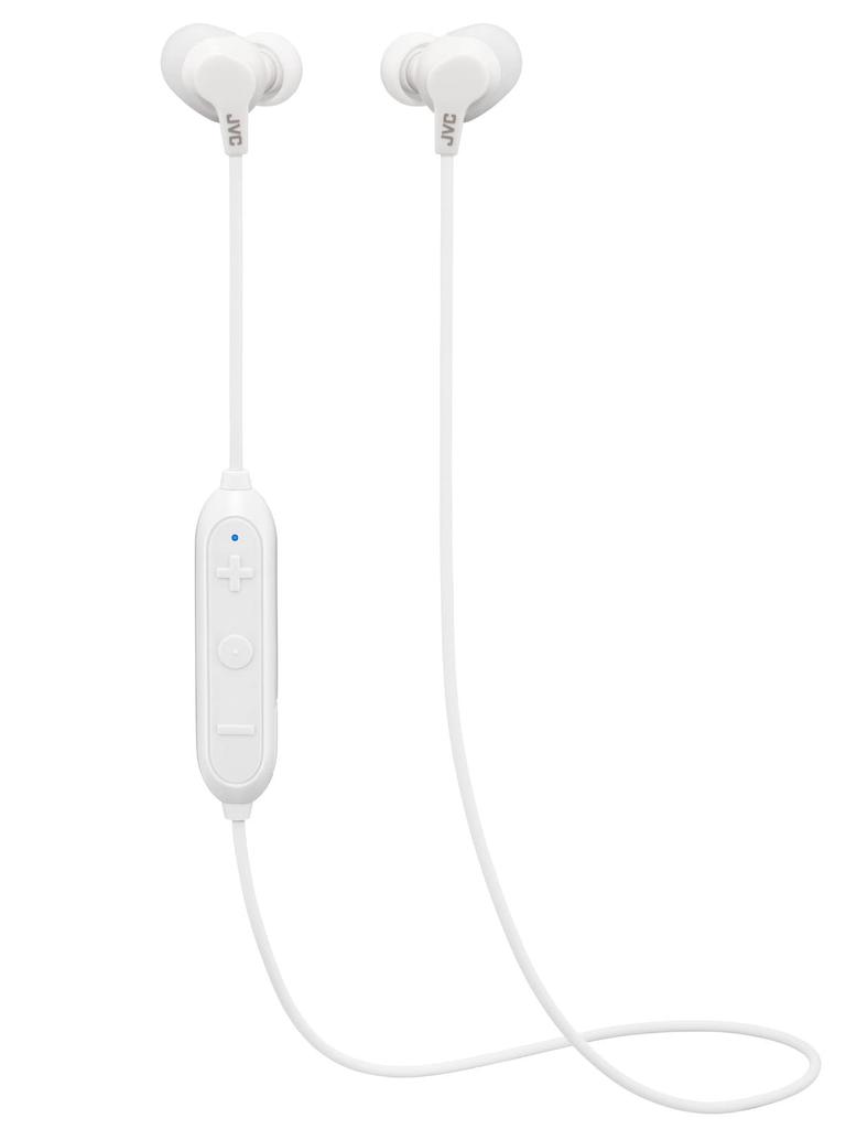 JVC Kenwood Bluetooth Wireless White HA-FX28W-W Earphones, Water-Resistant,