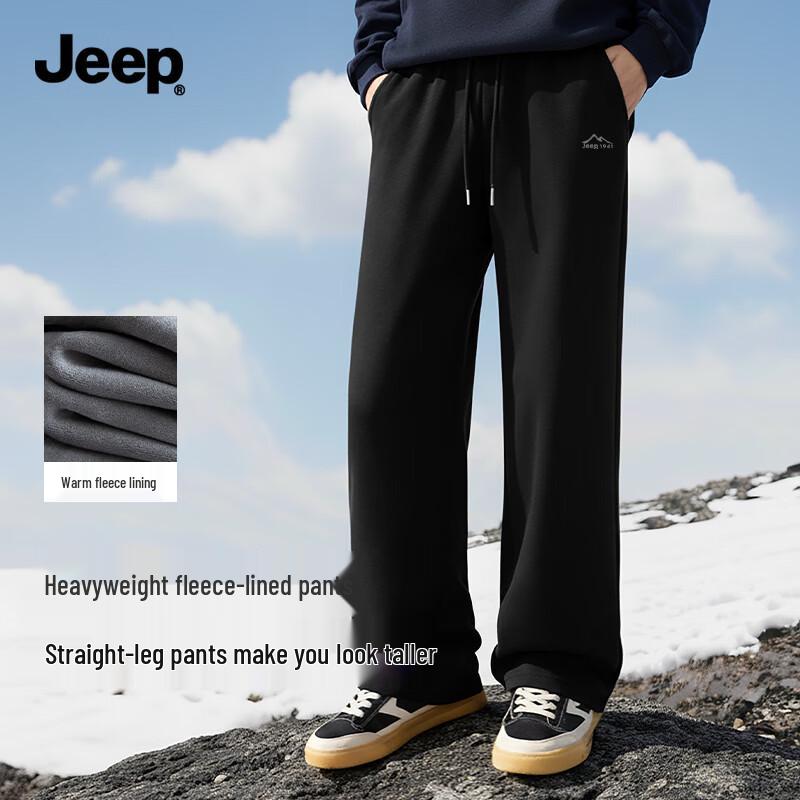 JEEP Men s Fleece-Lined Straight-Leg Casual Pants XL