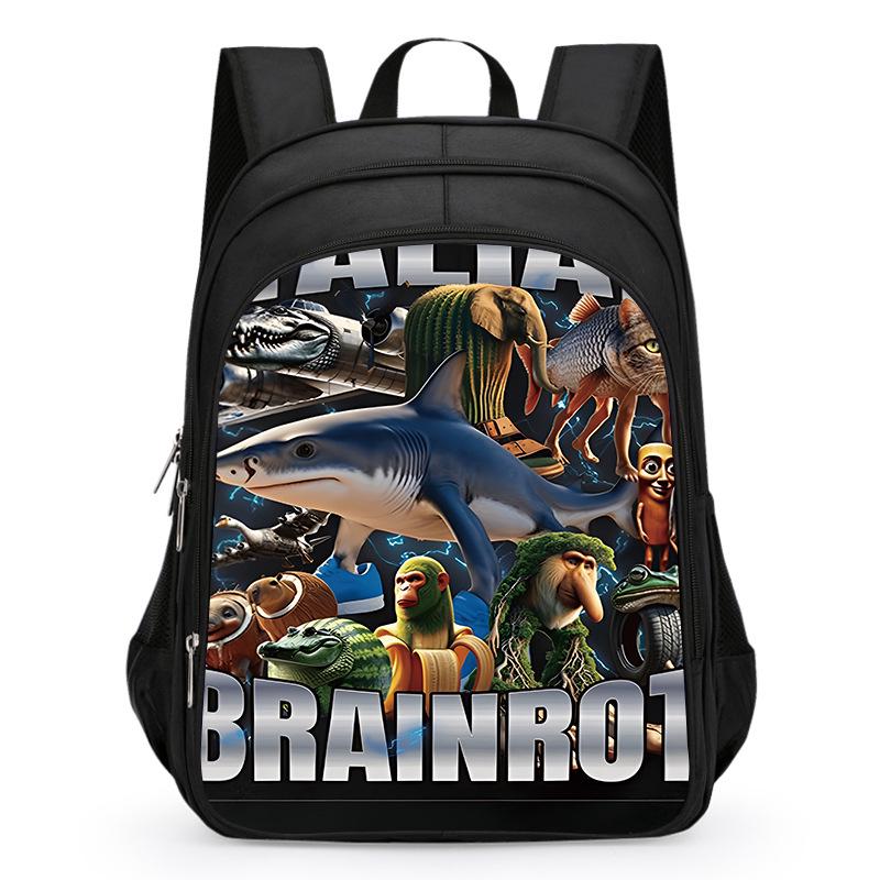 Drewniany Patyczak Plecak AI dla Chłopców, Klasy 1-3