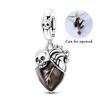 925 Silver Welcome To Colorless And Minimalist World Skull Charms Bead For Women Fit Bracelet DIY Jewelry Gift