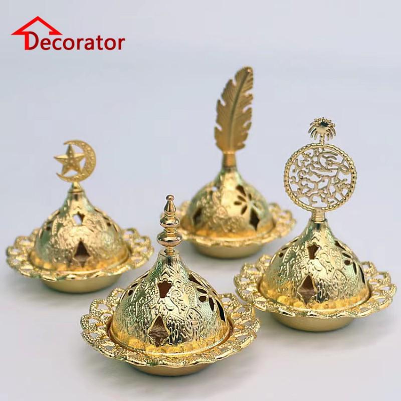 

Маленькая курильница для благовоний металлическая железная роскошная полая курильница в арабском стиле для украшения дома, спальни, гостиной