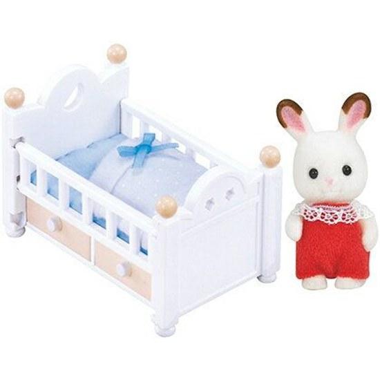 Sylvanian Families DF-13 Chocolate Rabbit Baby Furniture Set