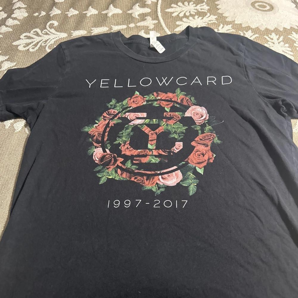 Vintage Yellowcard Band 1997-2017 Cotton Shirt Unisex Concert S to 5XL QA1504 Unisex T-Shirt S