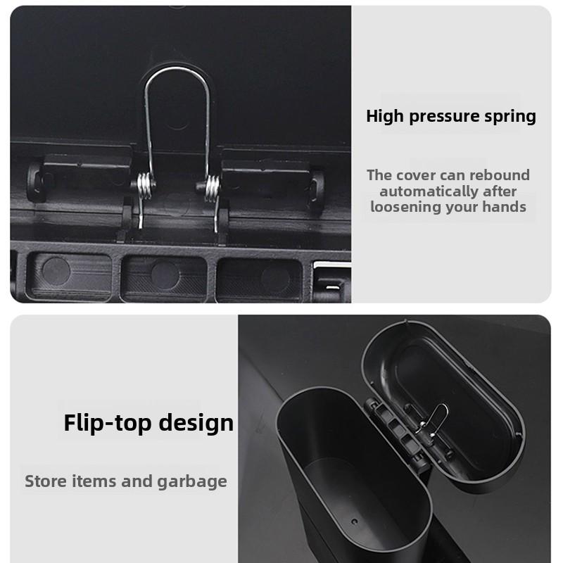 For Hyundai Elantra/Avante RD Sonata EF/NF 1995~2004 Car Door Seat Clip Stand Holder Black Square Pressing Trash Can Accessories
