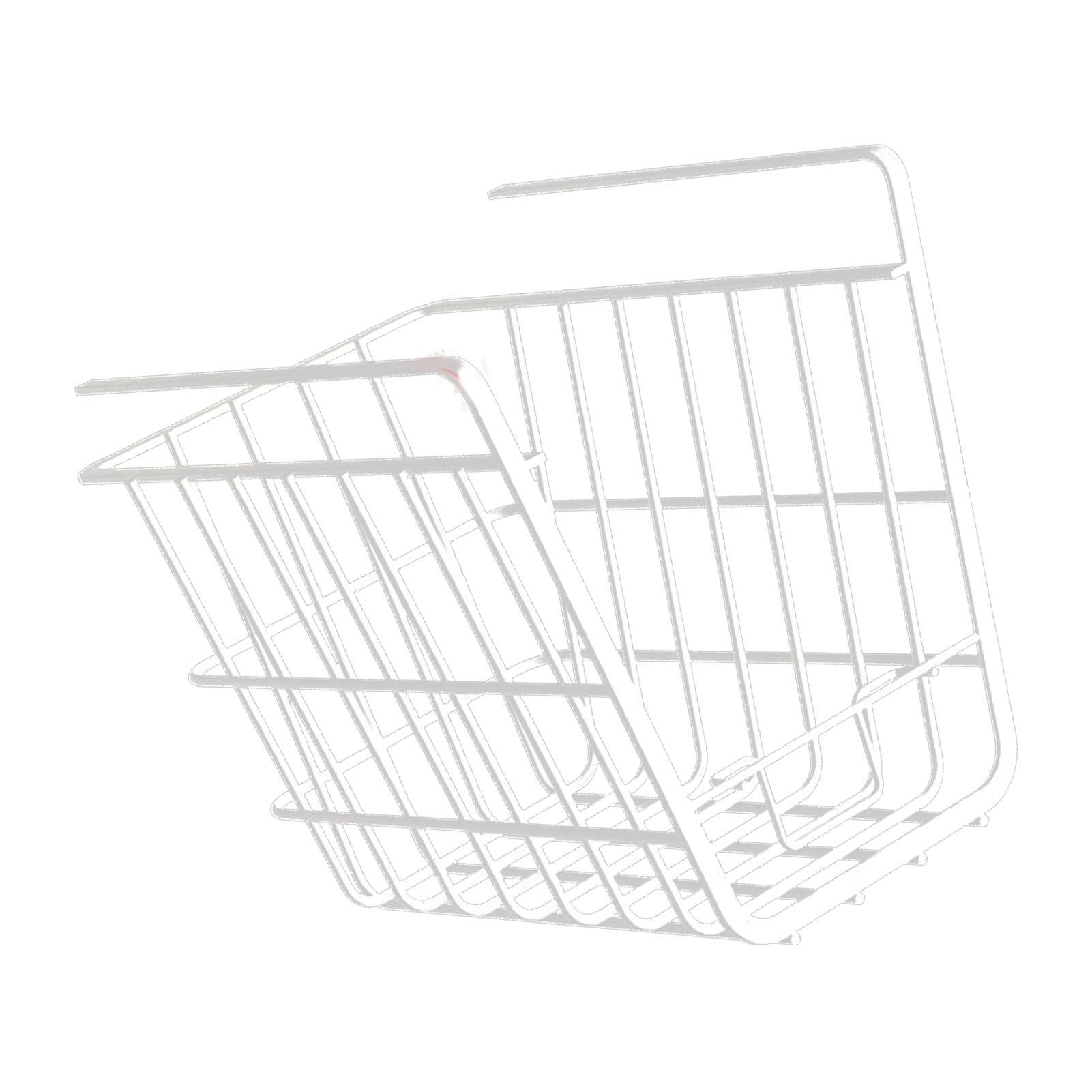 

Органайзер-корзина под полкой шкафа, металлическая проволочная стойка, подвесная дополнительная полка для хранения с держателем для телефона