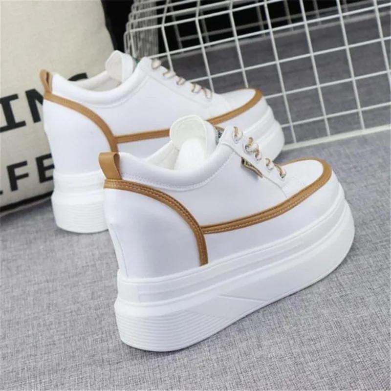 Height Increasing Insole Women's All-Match Platform Muffin Small White Shoes Net Red Man Height Increasing Skinny Non-Slip Shoes