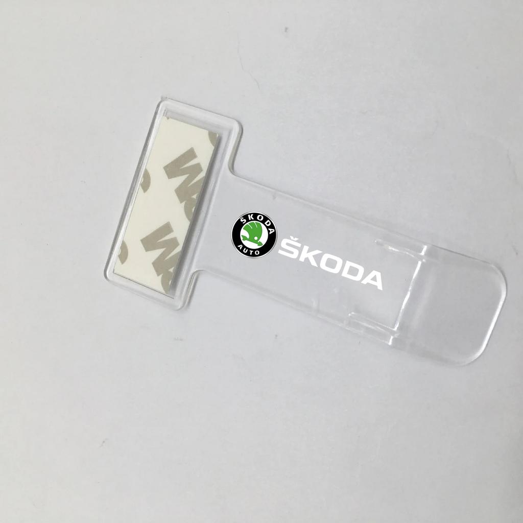 rkwcr1 Car Receipt Clip Invoice Certificate Parking Ticket Holder for Skoda Superb Fabia Octavia Laura Rapid Yeti Karoq Kodiaq Scala