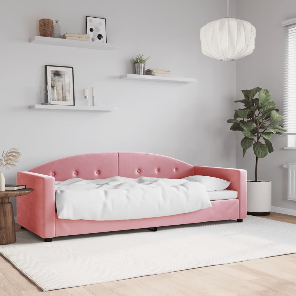 Daybed Pink 80x200 cm Velvet