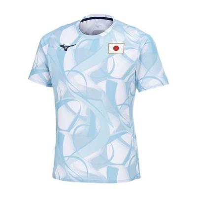 MUGEN GRAPHIC 32MABPC1 Unisex Light Blue Cheering T-Shirt with JAPAN Logo and Player Logo, Kids' Sizes Available