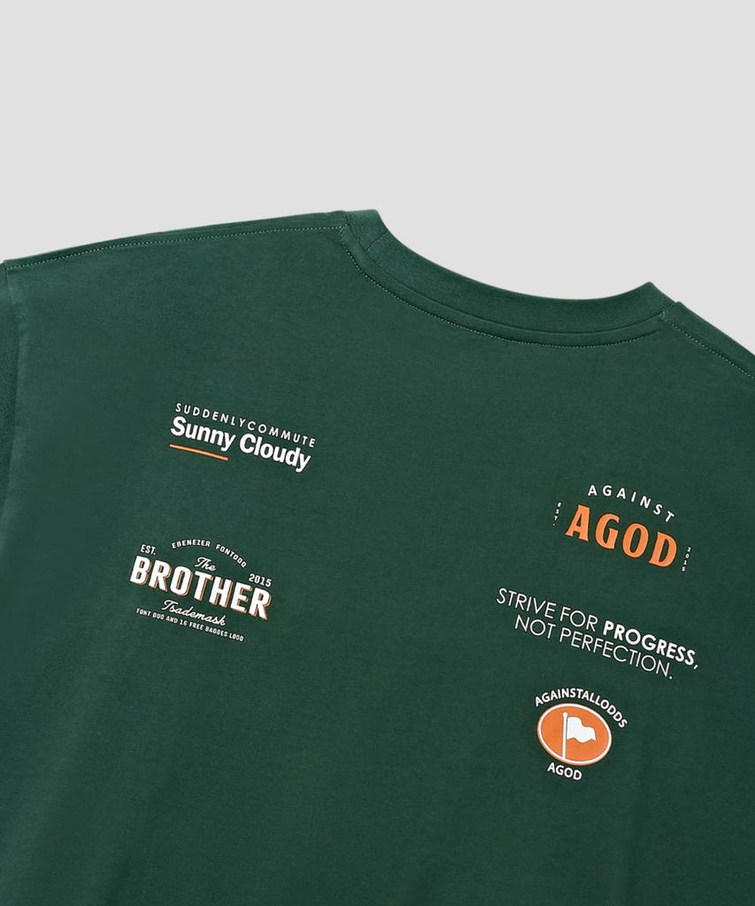 AGOD Racing Short Sleeve T-Shirt [Dark Green]