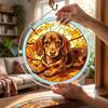 Acrylic Puzzle Suncatcher, Stained Glass Window Hanging Ornaments, DIY Jigsaw Puzzle Sun Catcher Kit for Home, Garden Decor, Gift for Women,