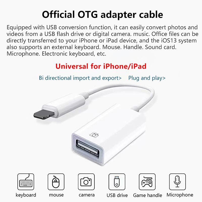 Mobile Usb Flash Drive Game Controller Multi-Function Converter Lightning To Usb3.0 File Fast Transfer For Iphone Huawei