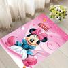 1 stuks Mickey en Minnie_ Vloerkleed, Antislip Vloermat, Cartoonfiguur Ontwerp, Zacht Fluweel, Kamerdecoratie, Wasbaar Binnenkleed