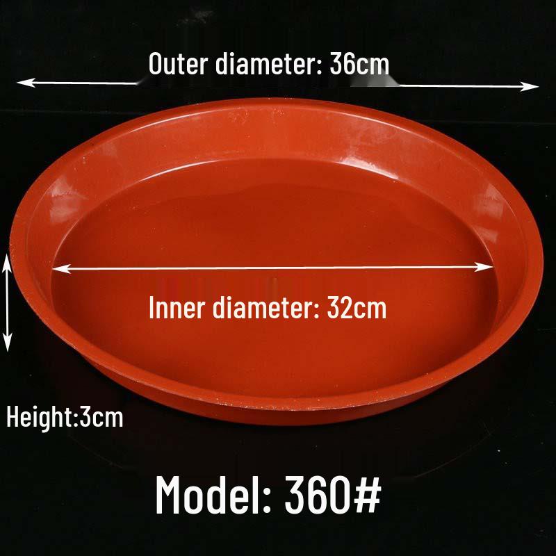Thickened Round Plastic Flower Pot Water Tray - Large Draining Base for Succulents & Golden Pothos.