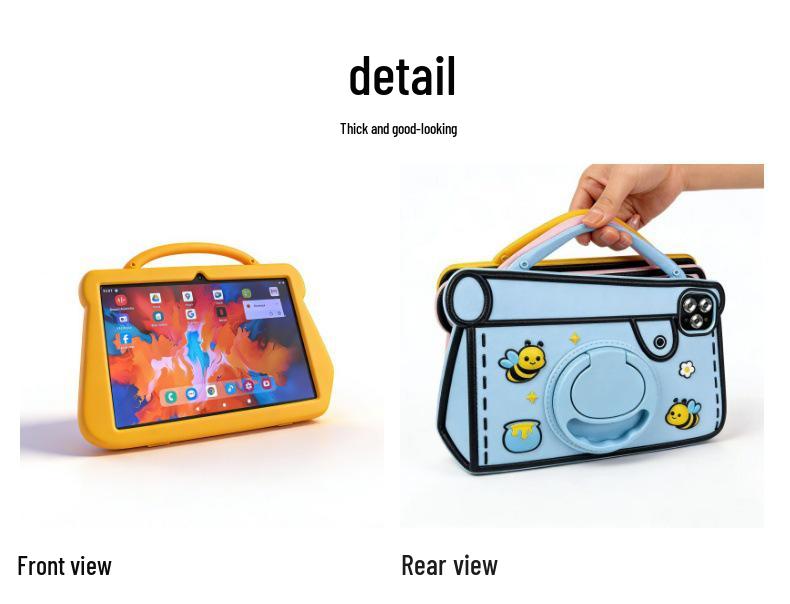 Tablet da 10" per Bambini con Borsa a Tracolla Antiurto, Computer di Apprendimento, Chiamate SIM e WiFi.
