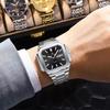 Fashion Men's Watch Waterproof Night Light Calendar Quartz Men's Watch Stainless Steel Luxury Business Men Watch