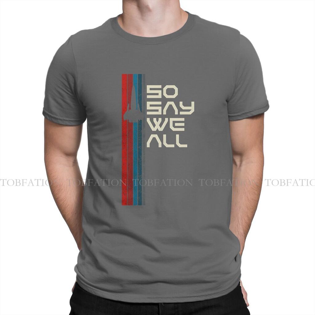 Battlestar Galactica Viper So Say We All Tshirt Graphic Unisex Tops Vintage Grunge Summer Clothing 100 Cotton T Shirt