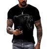 Summer New Animal Bear Men's T-Shirts Fashion Casual Personality Hip Hop Harajuku Streetwear 3D Printed Short Sleeve Tees Tops