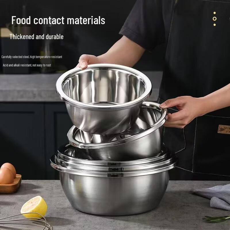 Sheng Er Dun 304 Stainless Steel Multi-Purpose Mixing Bowl