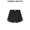 Women's Pleated Denim Skort