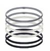 4 Pieces Solid Thick Non-Slip Elastic Sports Outdoor Headbands Hair Headbands for Men Exercise Hair Bands Sweatbands for Women