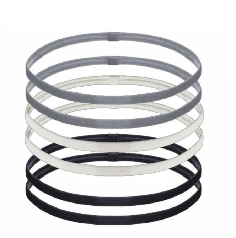 4 Pieces Solid Thick Non-Slip Elastic Sports Outdoor Headbands Hair Headbands for Men Exercise Hair Bands Sweatbands for Women