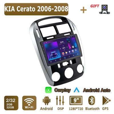 Android Carplay Car Radio For KIA Cerato 2006-2008 Multimedia Player Head Unit Stereo GPS Navigation BT WIFI 2+32GB