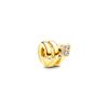 New Sparkling Golden Original Charms DIY Fine Jewelry Gifts Safety Chain Snowflake Blossom Hearts Beads Fit Snake Bracelets
