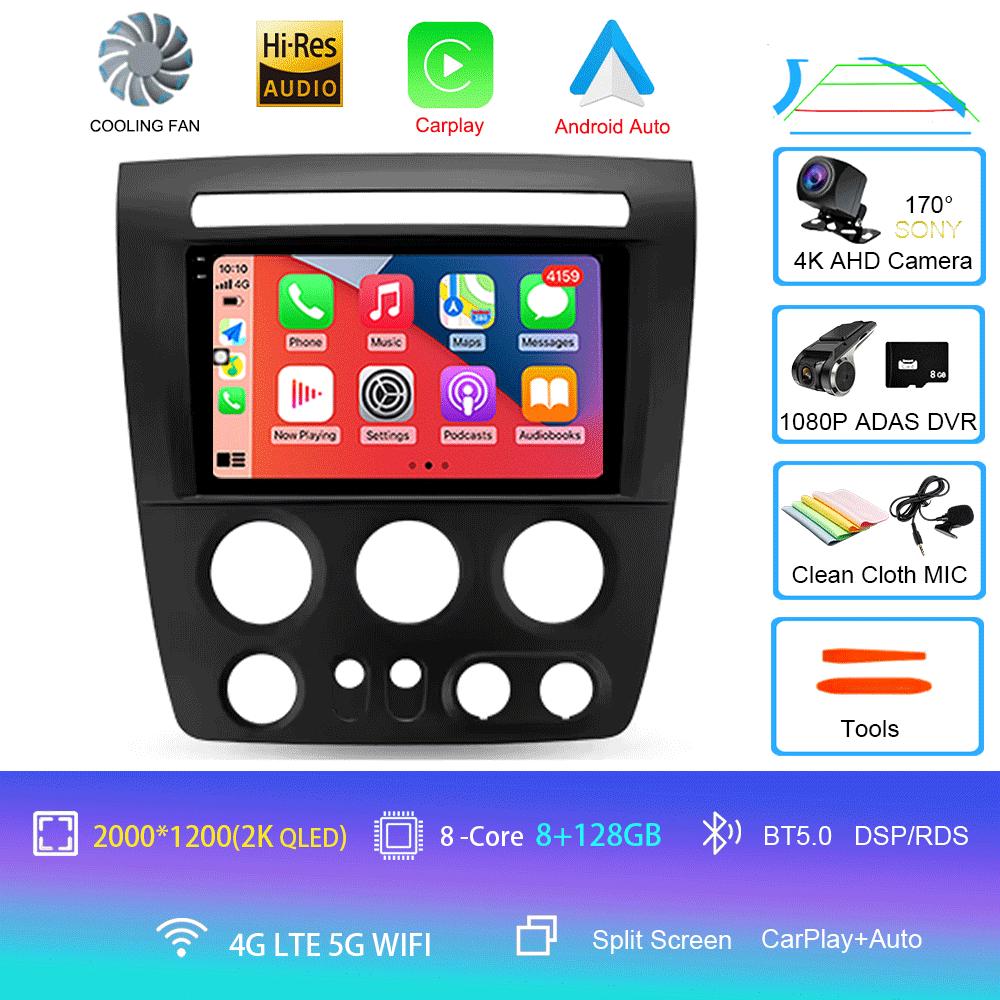 For Hummer H3 1 2005 2006 2007 - 2010 Car Radio Android14 Navigation GPS Multimedia Video Player Stereo Wireless Carplay Auto 4G