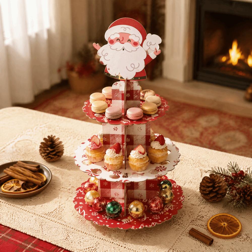 Round Dessert Display Holder Detachable Design Cake Display Rack Christmas Party Supplies