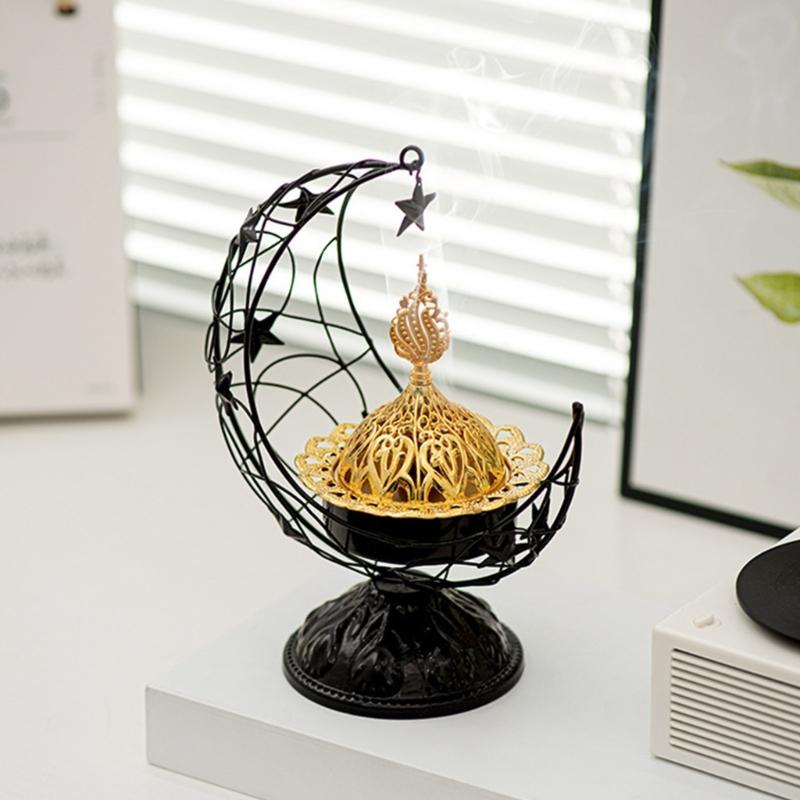 Incenses Diffuser Crescents Candle Incenser Eid Holiday Decoration Desk Ornament