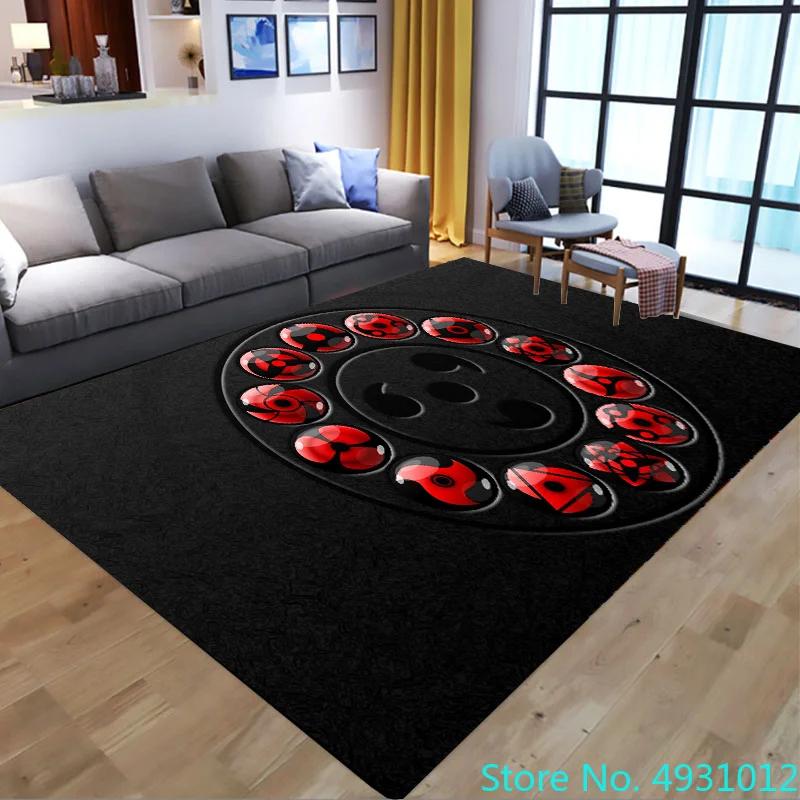 Bathroom Carpet Anime Uzumaki Naruto Cartoon Plush Rug Living Room Floor Mat Kitchen Bedroom Washable Non-slip Door Mats