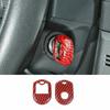 For 2009-14 Ford F150 Key Fob Protector Cover Case Shell Trim Red Carbon Fiber
